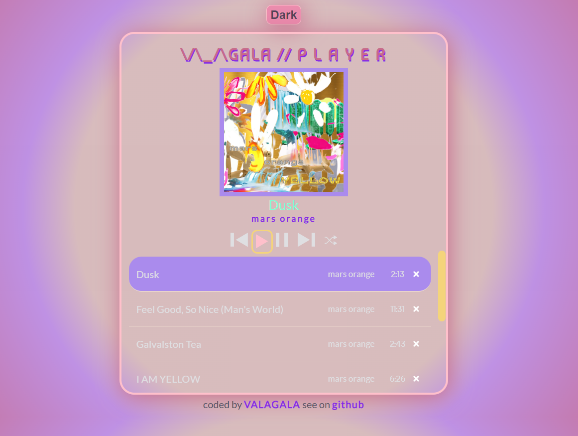 VALAGALA\/PLAYER App