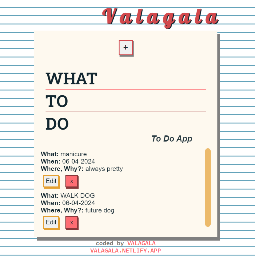 VALAGALA\/WHAT_TODO App